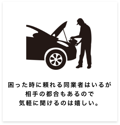 困った時に頼れる同業者はいるが相手の都合もあるので気軽に聞けるのは嬉しい。